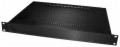 1U Black Rack Mt Chassis with Aluminum Front Panel