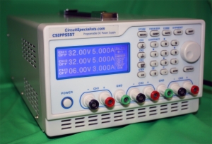 3 CHANNEL 5 AMP PROGRAMMABLE PRPGRAMABLE BENCH POWER SUPPLY