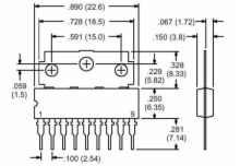IC-TV VERT DEFL OUTPUT (NTE1674)