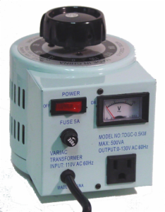 VARIAC VARIABLE AC PS/0.5KVA