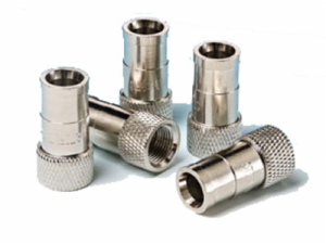 PUSH-ON F CONNECTOR 4-PIECE PKG