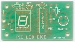 PIC UC SINGLE LED DICE 16C54