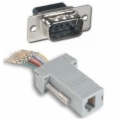 Modular Adapter Kits for RJ45's: DB9-M to RJ45 with Key