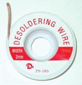DESOLDER BRAID 1.5M ROLL 2MM WIDTH