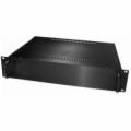 2U Black Rack Mt Chassis with Aluminum Front Panel