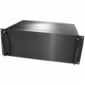 4U Black Rack Mt Chassis with Aluminum Front Panel