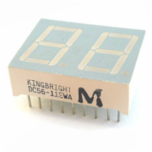 Red 14 mm 7 Segment Dual Digital Display - Common Cathode
