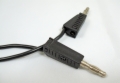 50CM Black Banana To Banana Test Lead