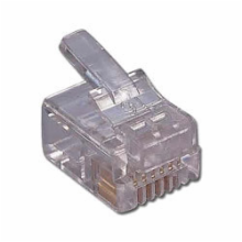 6 Position/4 Conductor Modular Plug