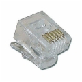 6 Position/6 Conductor Modular Plug