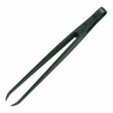 Straight, Flat Curved Tipped Tweezers