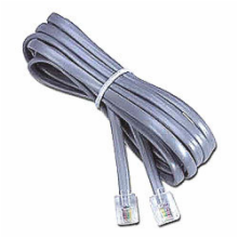 7' Silver Satin Cable Assembly 6Pos/6Cond Straight 1-1