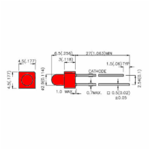 3mm Blinking LED, Red-Diffused