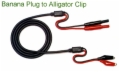 Banana Plug to Alligator Clip Cable Assembly