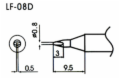 0.8mm Bevel Type Lead-Free Solder Tip/Element