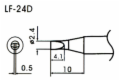 2.4mm Bevel Type Lead-Free Solder Tip/Element