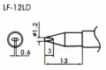 1.2mm  Bevel Type Lead-Free Solder Tip/Element