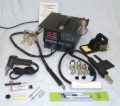 Deluxe Desoldering and Rework System with Hot Air, Soldering Iron, Suction Gun & Mechanical Arm