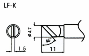 4.7MM BLADE LEAD-FREE SOLDER T