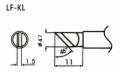 4.7mm Blade Type Lead-Free Solder Tip/Element