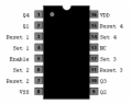 CD4043 - Quad NOR R-S Latch