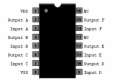 CD4050 - Hex Buffer Noninverter