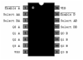 CD4555 - Dual Binary to 1-of-4 Decoder