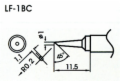 1mm Chisel Type Lead-Free Solder Tip/Element