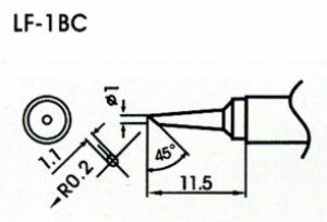 1MM CHISEL LEAD-FREE SOLDER TI