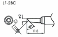 2mm Chisel Type Lead-Free Solder Tip/Element