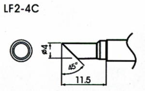4MM CHISEL LEAD-FREE SOLDER TI