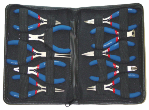 10 PLIERS IN ZIP POUCH/NICKEL