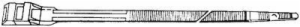 DOUBLE LOCKING TIE 100PC BLACK