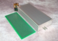 80 x 37.5 x 179mm Aluminum Enclosure w/fitted perfboard