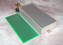 80 x 37.5 x 179mm Aluminum Enclosure w/fitted perfboard