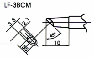3MM FLOW LEAD-FREE SOLDER TIP