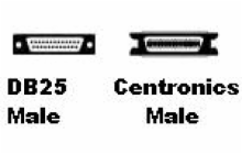 6' Flexi-Lite Cable DB-25 Male to Centronics Male