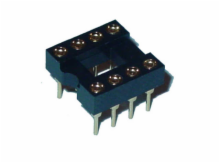 8 Pin Machine Tooled Low Profile IC Socket