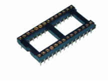 28 Pin Machine Tooled Low Profile IC Socket