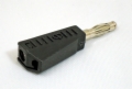 Stackable Banana Plug - 4mm Black