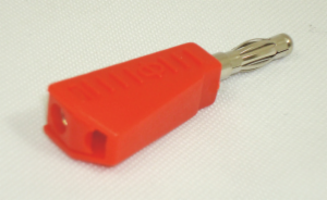 RED BANANA PLUG STACKABLE 4MM