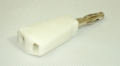 Stackable Banana Plug - 4mm White