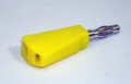 Stackable Banana Plug - 4mm Yellow