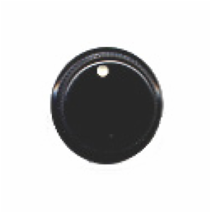 KNOB BLACK .7IN X .38IN