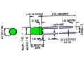 Green-Diffused 3mm Standard LED