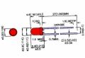 Red-Diffused 3mm Standard LED