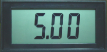 Jumbo LCD Panel Meter, 5V Common Ground Power Supply Version