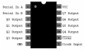 74LS164 -  8-Bit Shift Register Ser In/Para Out