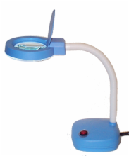 Magnifying Table Lamp w/LED Lights & 3x/15x Magnifier Lens
