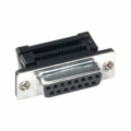15 Pin Female D-Sub IDC Connector, Metal Face